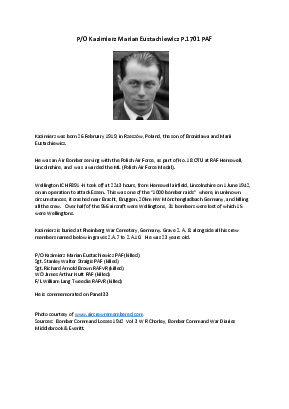 A preview of a PDF biography for Eustachiewicz, Kazimierz Marian